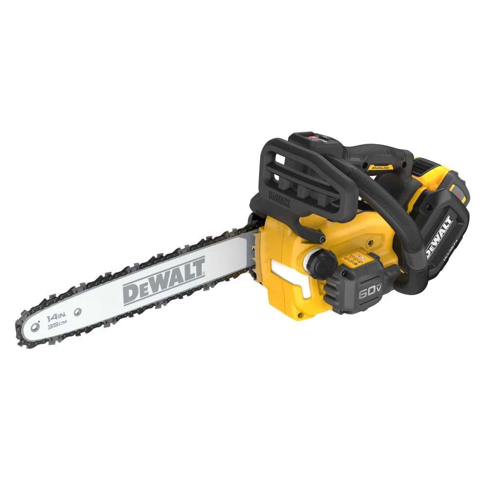 DEWALT 60V MAX Brushless 14in Top Handle Chainsaw 2x 9.0Ah Kit